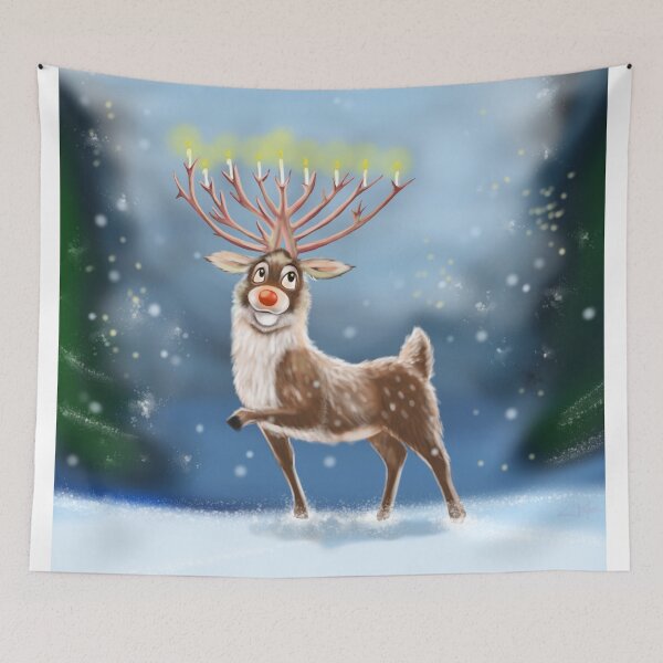 Item preview, The Chanukah Reindeer designed and sold by Chris Munro Illustration.
