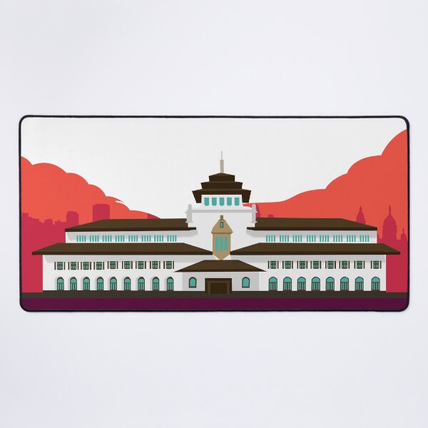 Item preview, gedung sate landmark design vector designed and sold by andriassaputro.