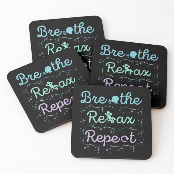 Item preview, Breathe, Relax, Repeat - Perfect for Mindfulness and Self-Care Enthusiasts designed and sold by DesignDazzles.