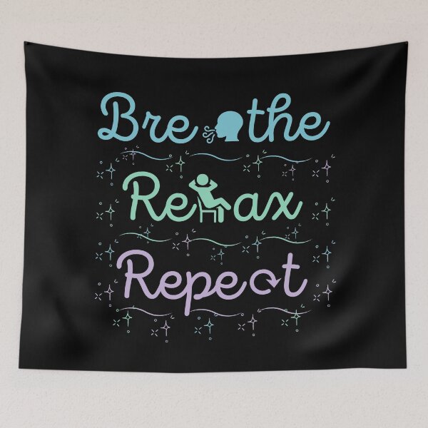 Item preview, Breathe, Relax, Repeat - Perfect for Mindfulness and Self-Care Enthusiasts designed and sold by DesignDazzles.