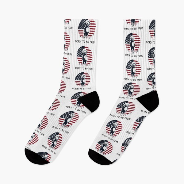 Item preview, USA Freedom Graffiti Art – Bold Patriotic Street Art for the Brave and Free - "Born To Be Free" designed and sold by Kubala.