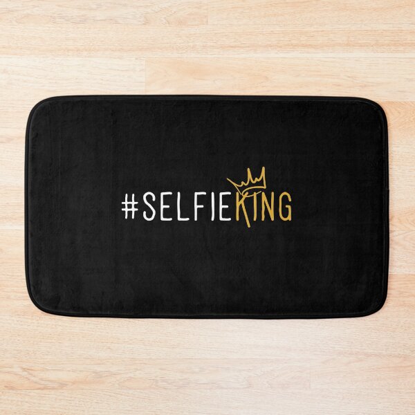 Item preview, Selfie King (white & gold text) designed and sold by ureggie.