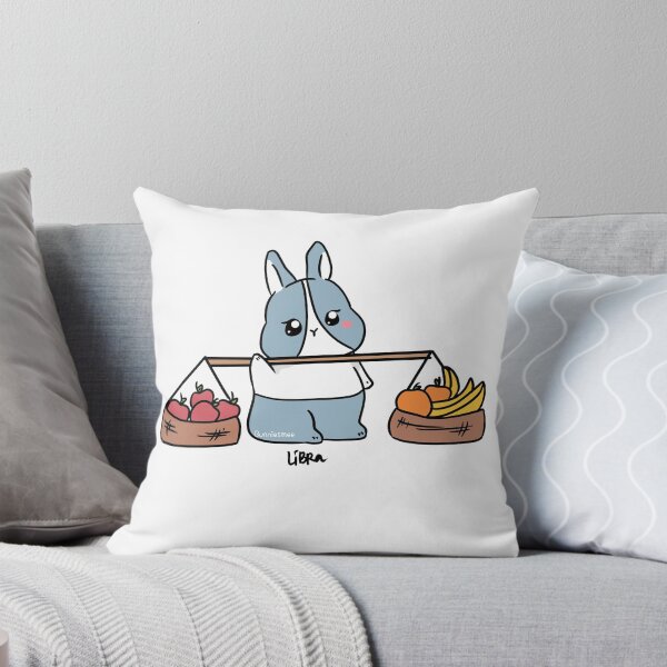 Aperçu de l'œuvre T-shirt édition signe du zodiaque lapin Balance | Bunniesmee créée et vendue par bunniesmee.