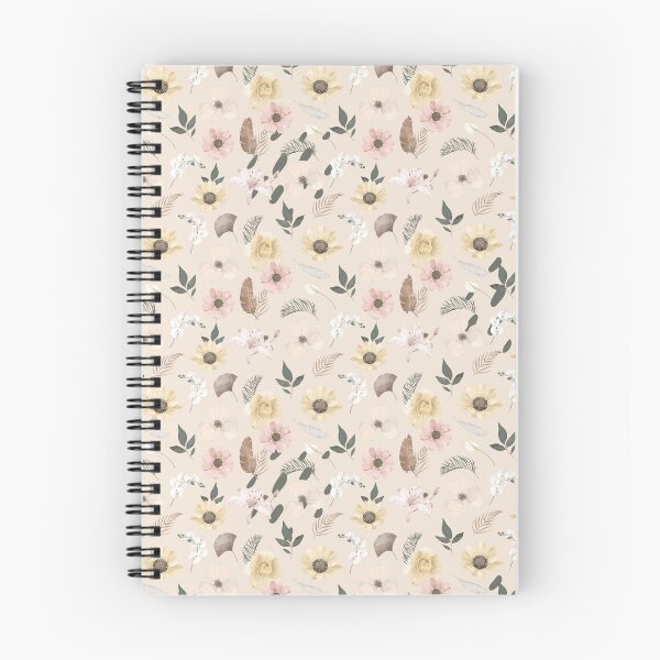 Item preview, Beige and Cream Minimalist Flower Pattern designed and sold by Eunoia-ikigai.
