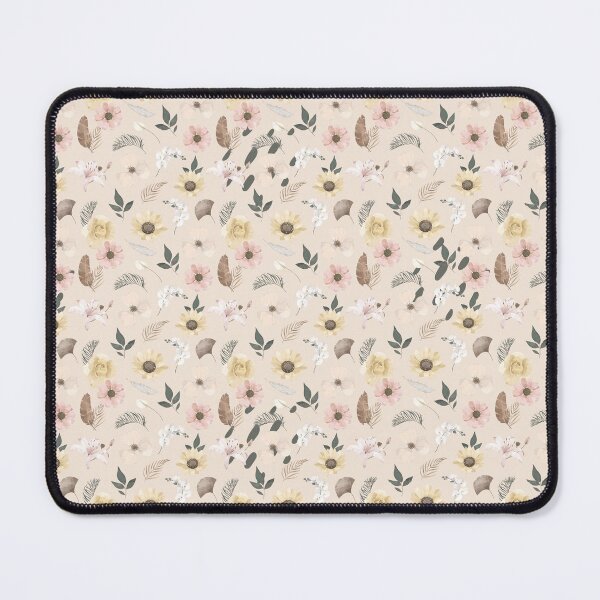 Item preview, Beige and Cream Minimalist Flower Pattern designed and sold by Eunoia-ikigai.