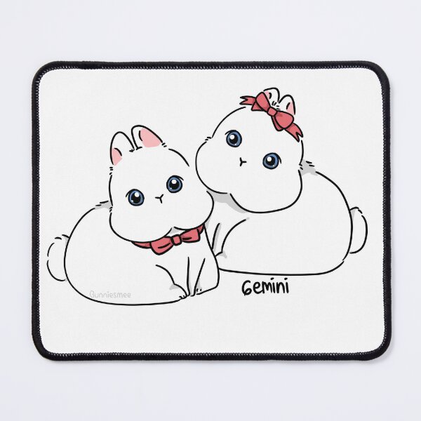 Item preview, Gemini Bunny | Bunniesmee Zodiac Sign Edition T-Shirt designed and sold by bunniesmee.