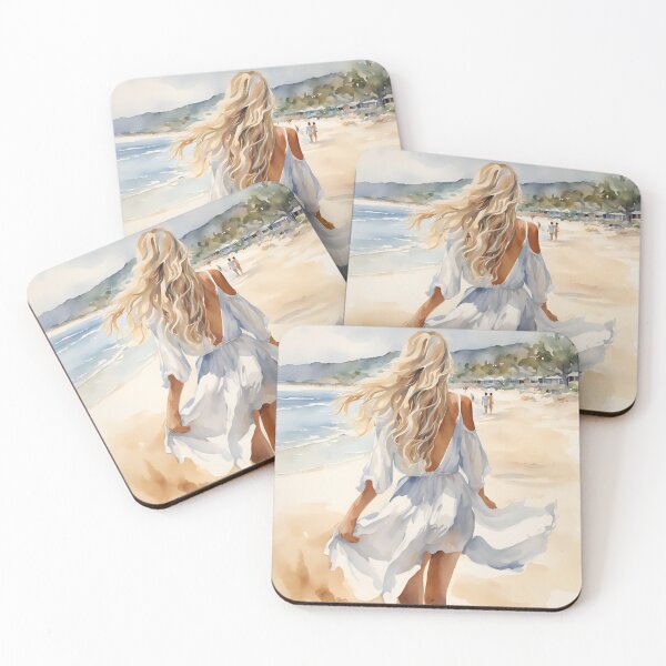 Item preview, Christmas in Australia - Beach Christmas walk designed and sold by RosieKingArt.