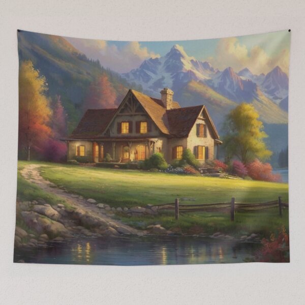 Item preview, Maison of Serenity with Mountain Views designed and sold by BlareBlare.