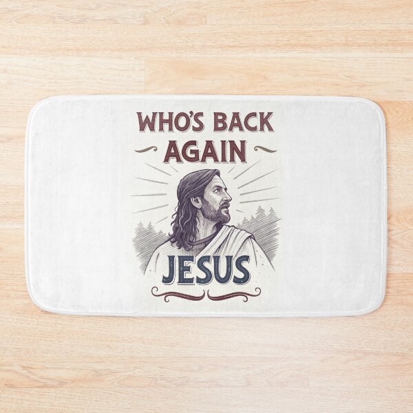 Item preview, Who's Back Again? Jesus Meme - Funny Religious Art designed and sold by Colorful-Garden.