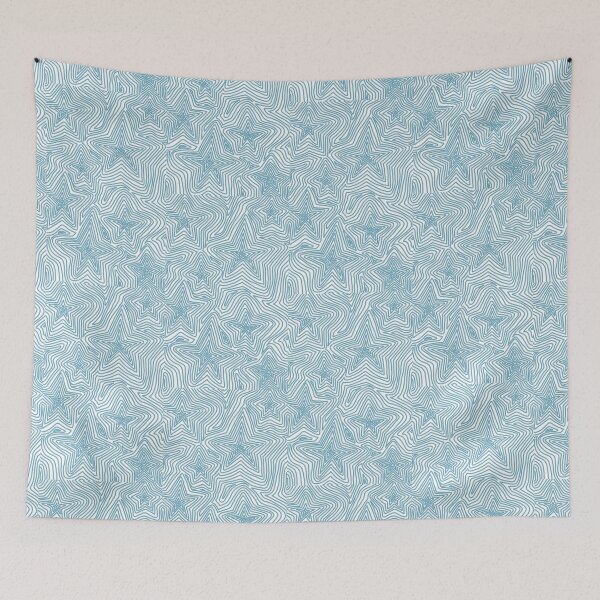 Item preview, Blue star Zentangles pattern  designed and sold by Bright Start Prints.