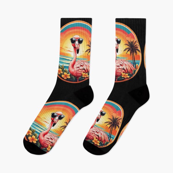 Item preview, Sunglasses Flamingo by The Beach with Ocean Waves designed and sold by NautiChic.