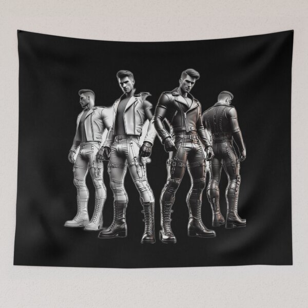 Artikelvorschau, Leather Daddies Unite Leder Pride Grafikdesign entworfen und verkauft von ItsAKinkThing.