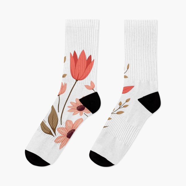Item preview, Whimsical Floral Harmony – Coral and Teal Design designed and sold by TeesHearts100.