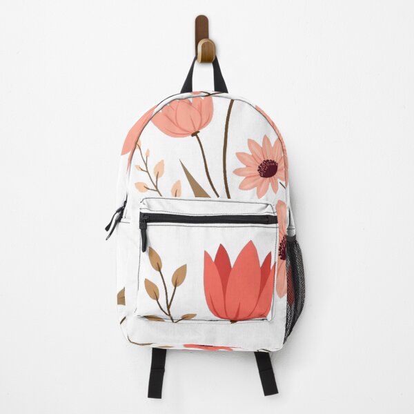 Item preview, Whimsical Floral Harmony – Coral and Teal Design designed and sold by TeesHearts100.