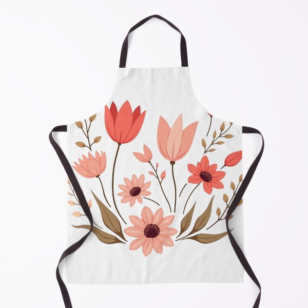 Item preview, Whimsical Floral Harmony – Coral and Teal Design designed and sold by TeesHearts100.