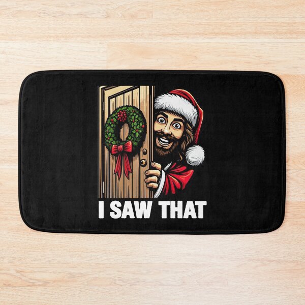 Item preview, I Saw That Jesus Christ Christmas Wreath designed and sold by plushism.