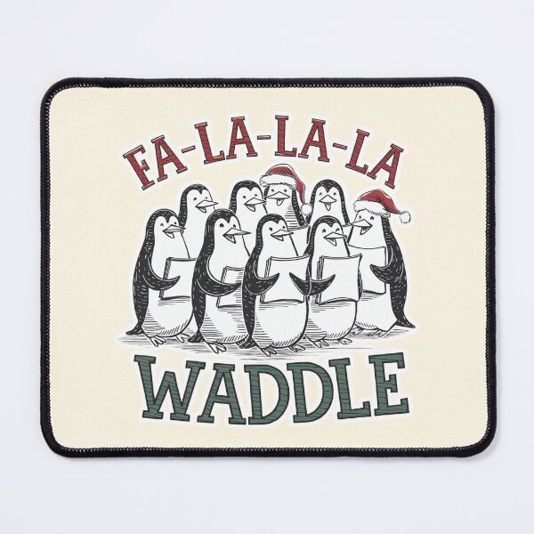 Item preview, Fa-La-La-La Waddle Penguin Humor designed and sold by Dream-Fab.