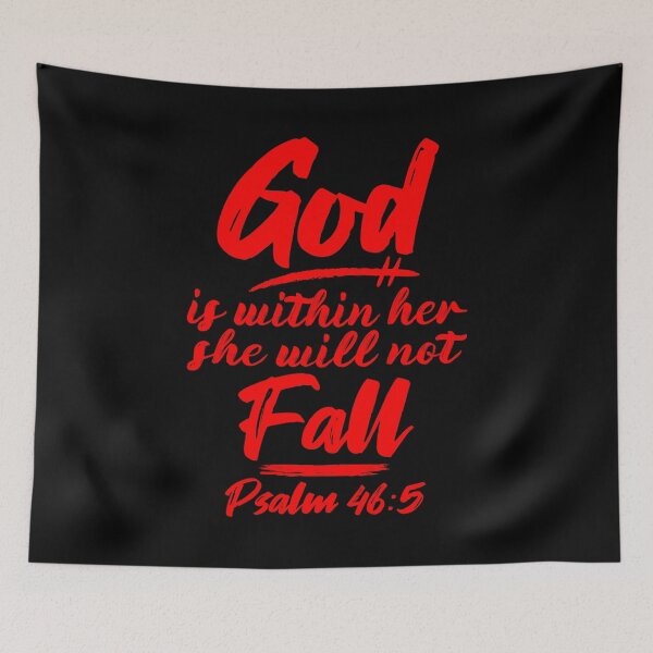 Item preview, Psalm 46:5 God Is Within Her She Will Not Fall designed and sold by plushism.