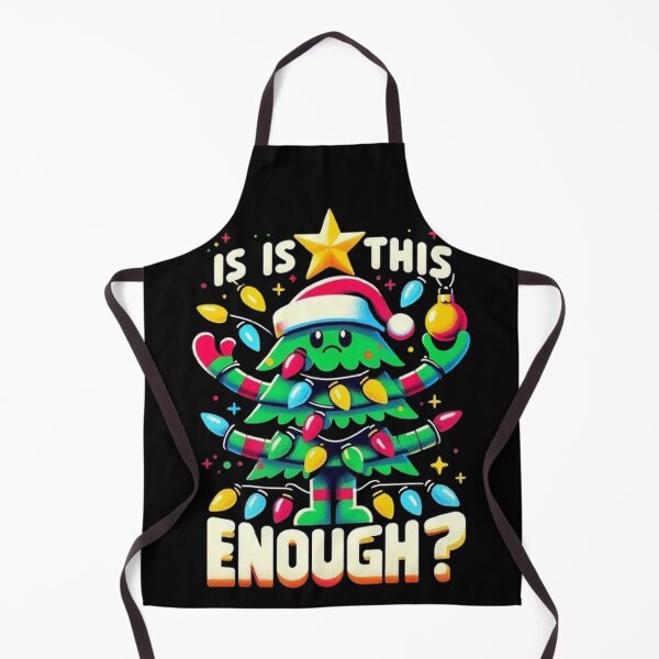 Item preview, Is This Jolly Enough Green Merry Christmas Tree Lights Funny designed and sold by SztylishDesigns.