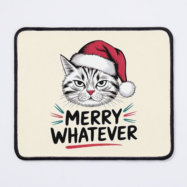 Item preview, Merry Whatever Grumpy Cat Humor designed and sold by Dream-Fab.