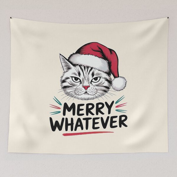 Item preview, Merry Whatever Grumpy Cat Humor designed and sold by Dream-Fab.