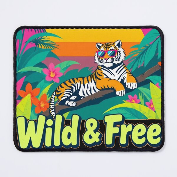 Item preview, Wild & Free King Jungle Tiger Sunglasses Funny Fresh Art Vintage 80s designed and sold by Kia Blaze.