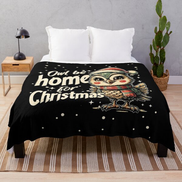 Item preview, Owl Be Home for Christmas Cute Holiday Design designed and sold by JerdbordinShop.
