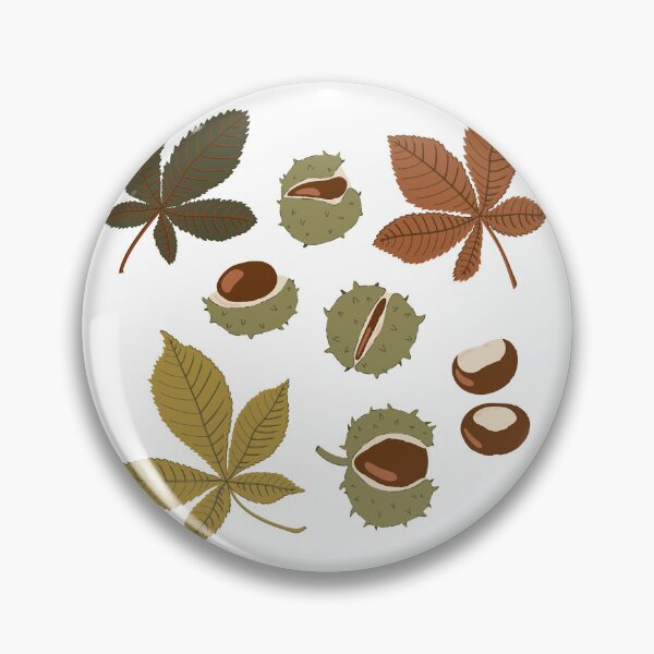 Item preview, horse chestnut leaves and fruits designed and sold by Barysevich.