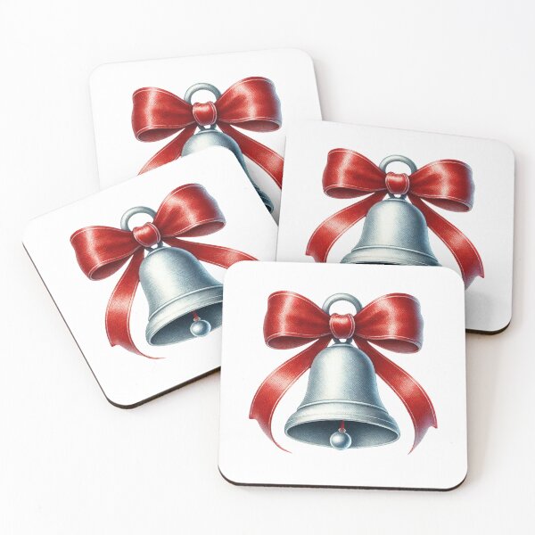 Item preview, Festive Christmas Bell Art designed and sold by Little Care Studio.