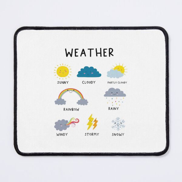Item preview, Weather Icons Cute and Colorful Weather Design designed and sold by nor-my.