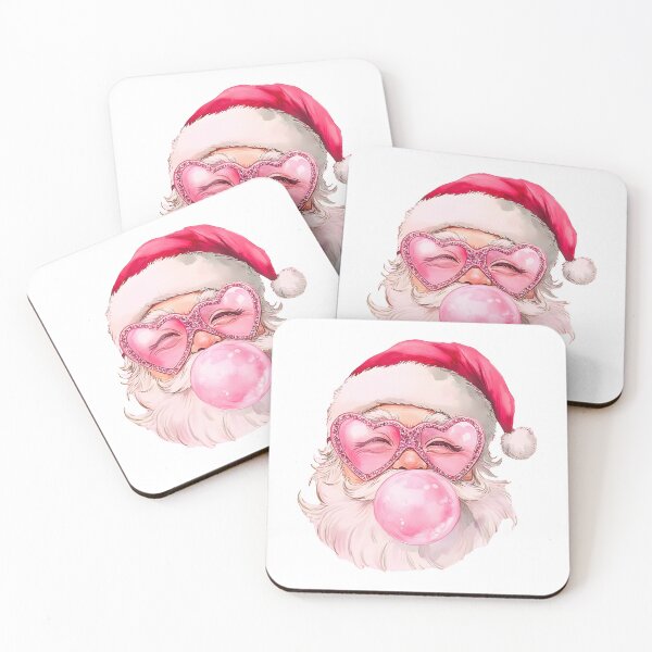 Item preview, Santa Claus with Pink Bubblegum Christmas Art designed and sold by nor-my.