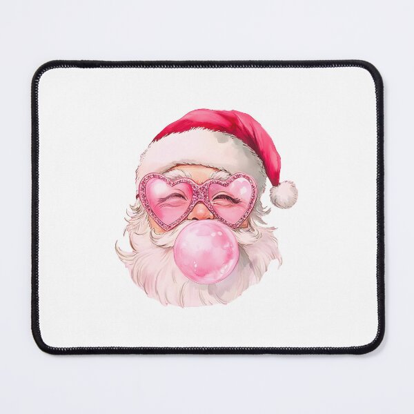 Item preview, Santa Claus with Pink Bubblegum Christmas Art designed and sold by nor-my.