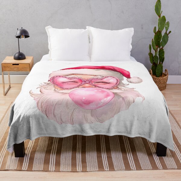 Item preview, Santa Claus with Pink Bubblegum Christmas Art designed and sold by nor-my.