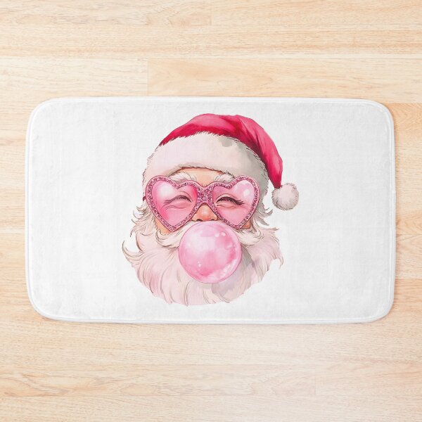 Item preview, Santa Claus with Pink Bubblegum Christmas Art designed and sold by nor-my.