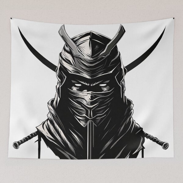 Item preview, Ninja Fighter Black White designed and sold by Salimgor Hangaround Music.