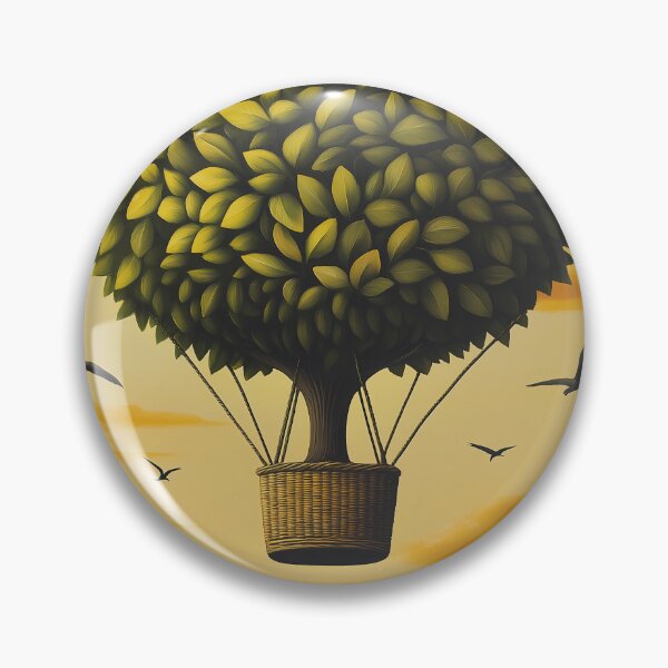 Item preview, Tree Balloon Over Surreal Landscape designed and sold by Moisky Art.