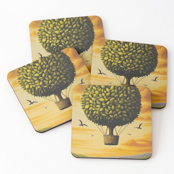 Item preview, Tree Balloon Over Surreal Landscape designed and sold by Moisky Art.