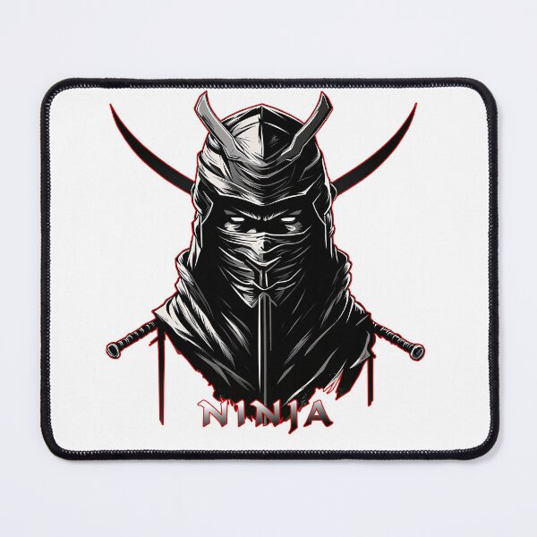 Item preview, Ninja Fighter Black White Lettering Red designed and sold by Salimgor Hangaround Music.
