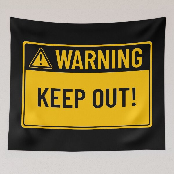 Item preview, Warning: Keep Out designed and sold by mr-k-store.