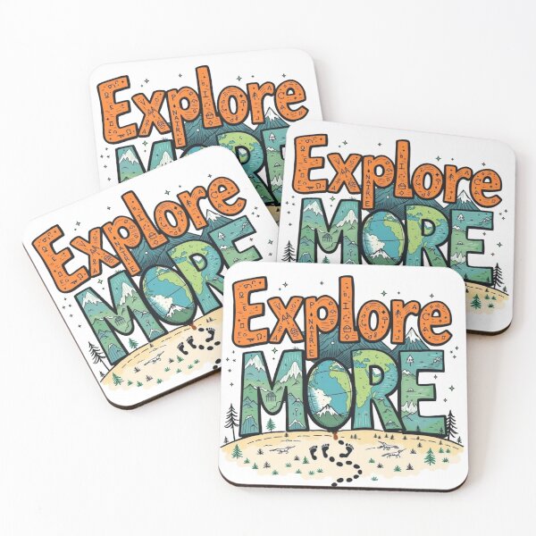 Item preview, Explore More Hiking Adventure Camp Art Outdoor Nature Travel designed and sold by Kia Blaze.