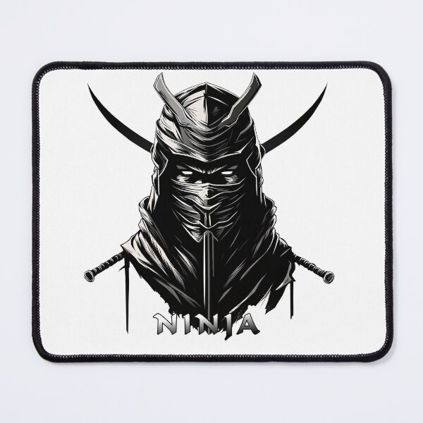 Item preview, Ninja Fighter Black White Lettering Black designed and sold by Salimgor Hangaround Music.