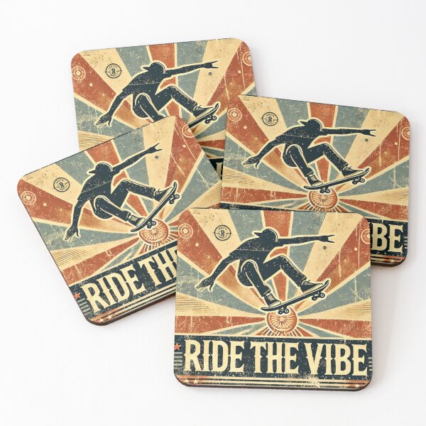 Item preview, Ride the Vibe: Vintage Skateboarding Spirit designed and sold by bb-tees-by-mlee.