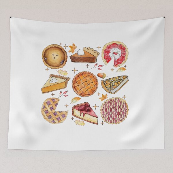 Item preview, Festive Pies Collection Whimsical Fall Illustration designed and sold by nor-my.