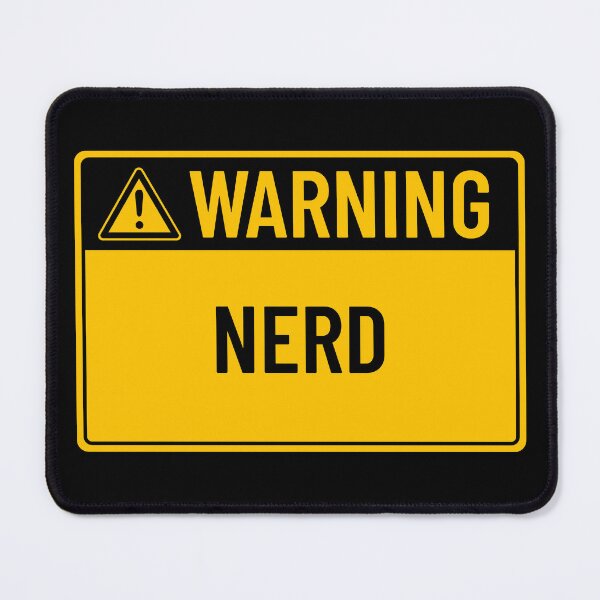 Item preview, Warning: Nerd designed and sold by mr-k-store.