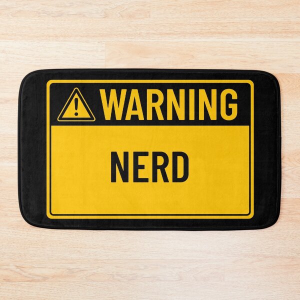 Item preview, Warning: Nerd designed and sold by mr-k-store.