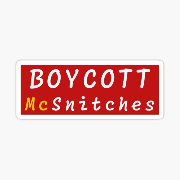 Item preview, Boycott McSnitches designed and sold by margrim.