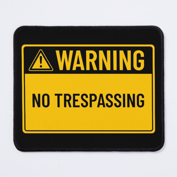 Item preview, Warning: No Trespassing designed and sold by mr-k-store.