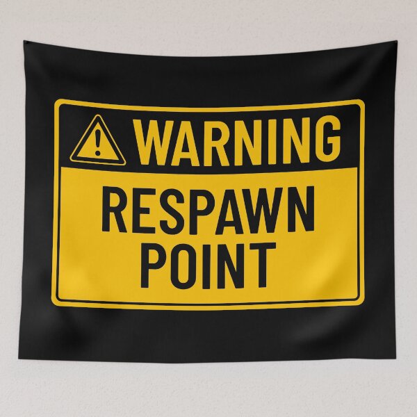 Item preview, Warning: Respawn Point designed and sold by mr-k-store.