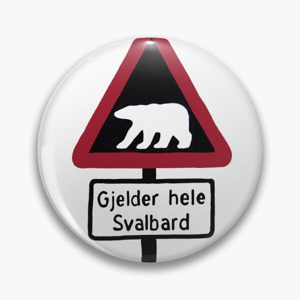 Item preview, Polar bear warning sign designed and sold by HighLatExpedLtd.