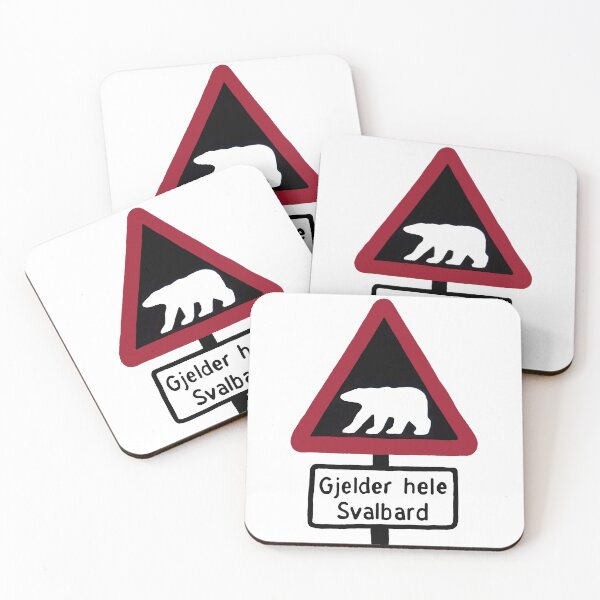 Item preview, Polar bear warning sign designed and sold by HighLatExpedLtd.